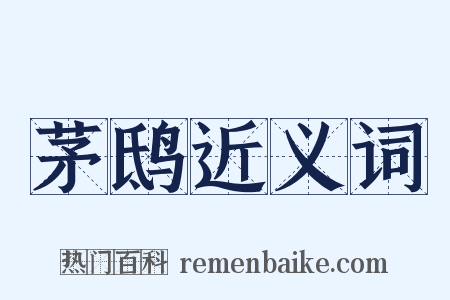 茅鸱近义词是什么意思的图片